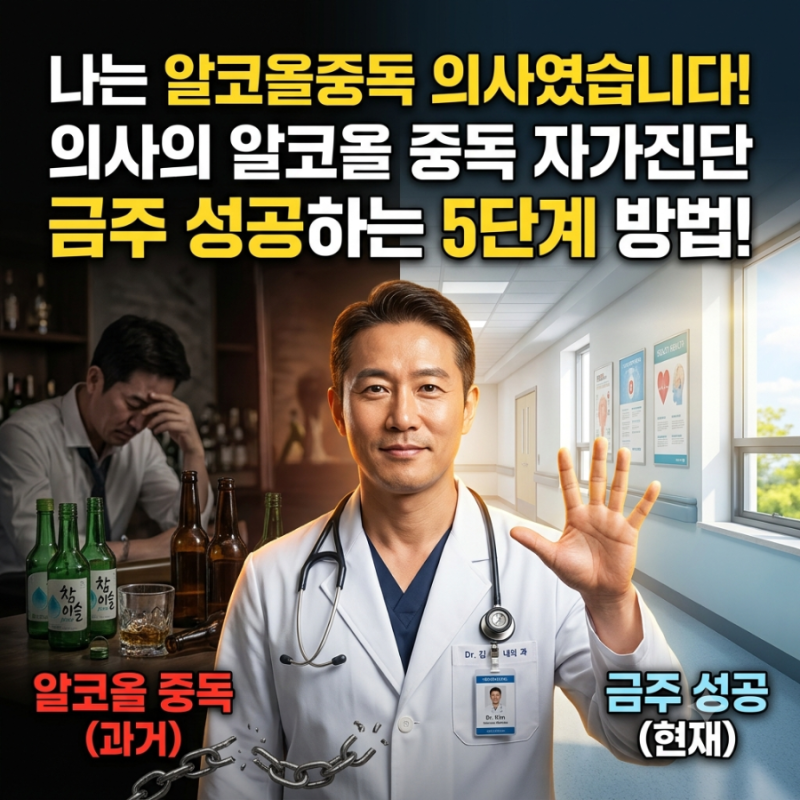 나는 알코올중독 의사였습니다!의사의 알코올 중독 자가진단 및 금주 성공하는 5단계 방법
