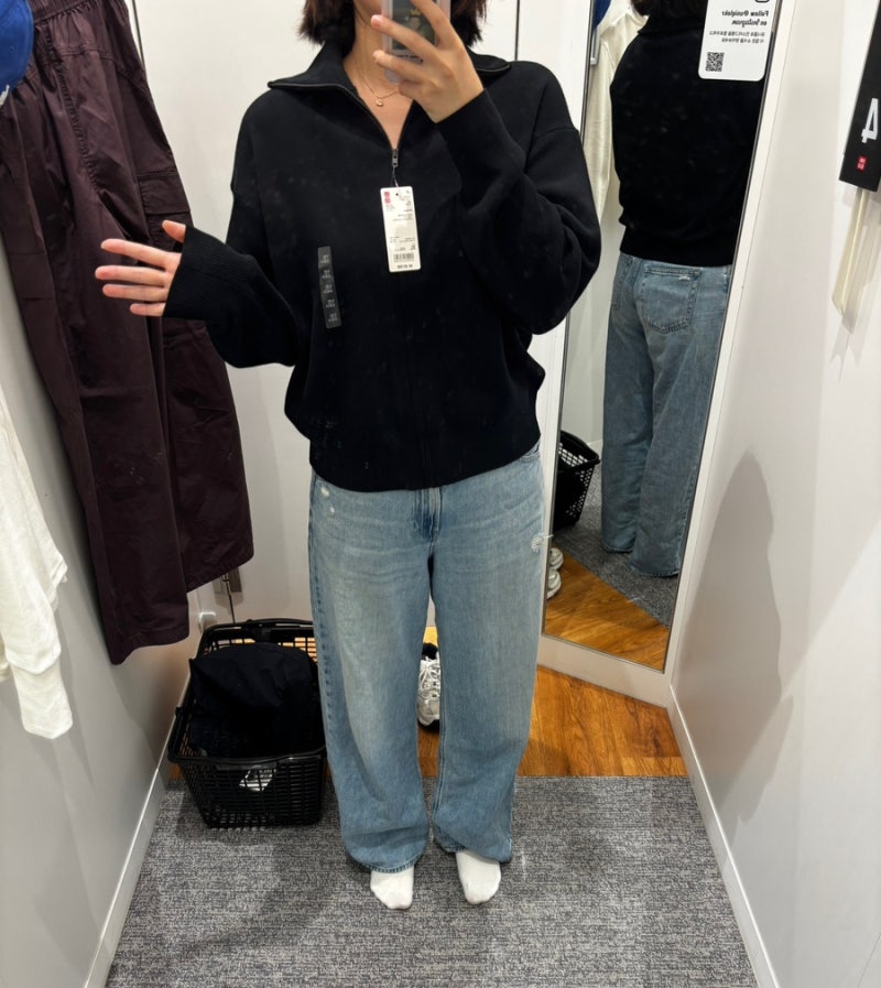 170cm 64kg 유니클로 여성 가을옷 실착｜L XL 현실핏 사이즈 비교