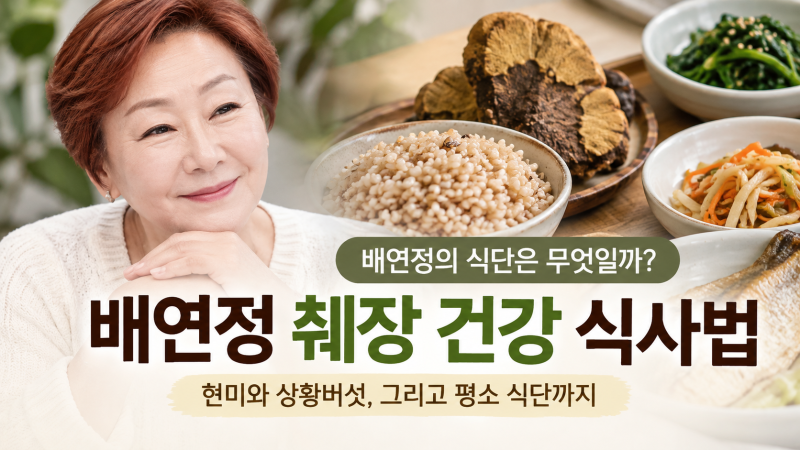배연정 췌장암 음식 뭐 먹었나? 췌장 13cm 절제 후 공개한 식단