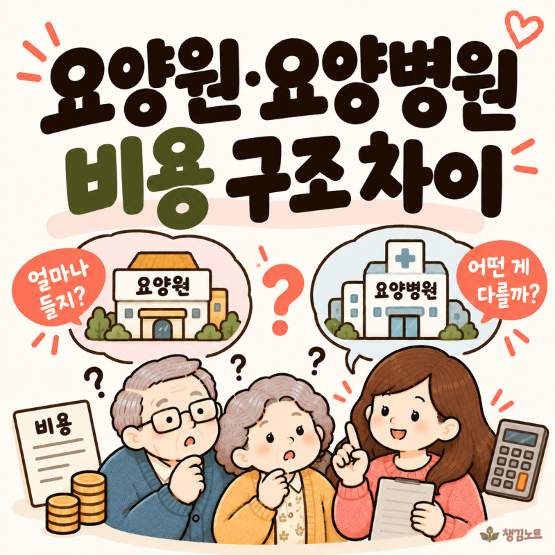 요양원과 요양병원, 비용 구조부터 다릅니다｜간병비·본인부담금