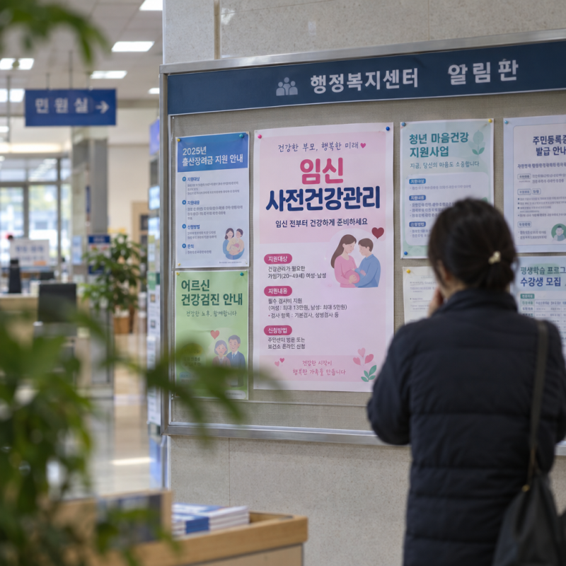임신 사전건강관리 "검사비 무료" 검사받기 전에 신청해야 합니다