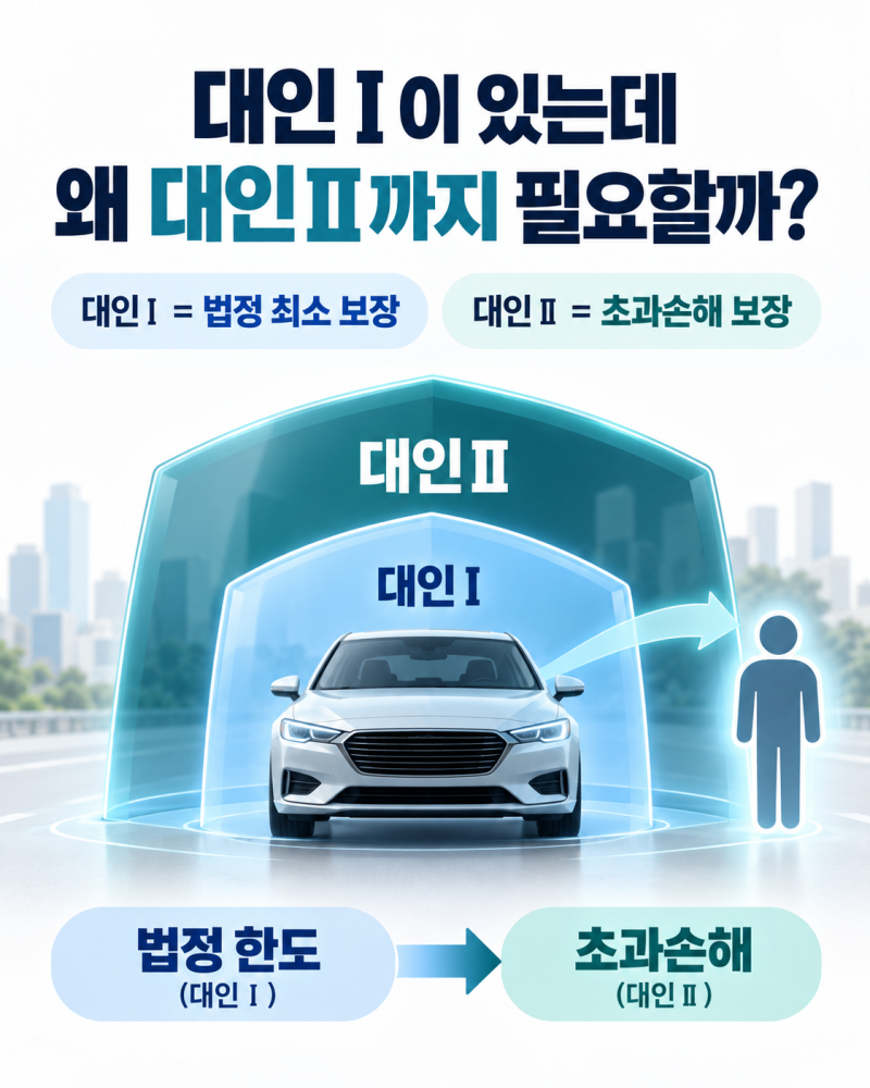 자동차보험 대인배상Ⅰ·Ⅱ 차이, 대인Ⅰ이 있는데 왜 대인Ⅱ까지 가입할까?