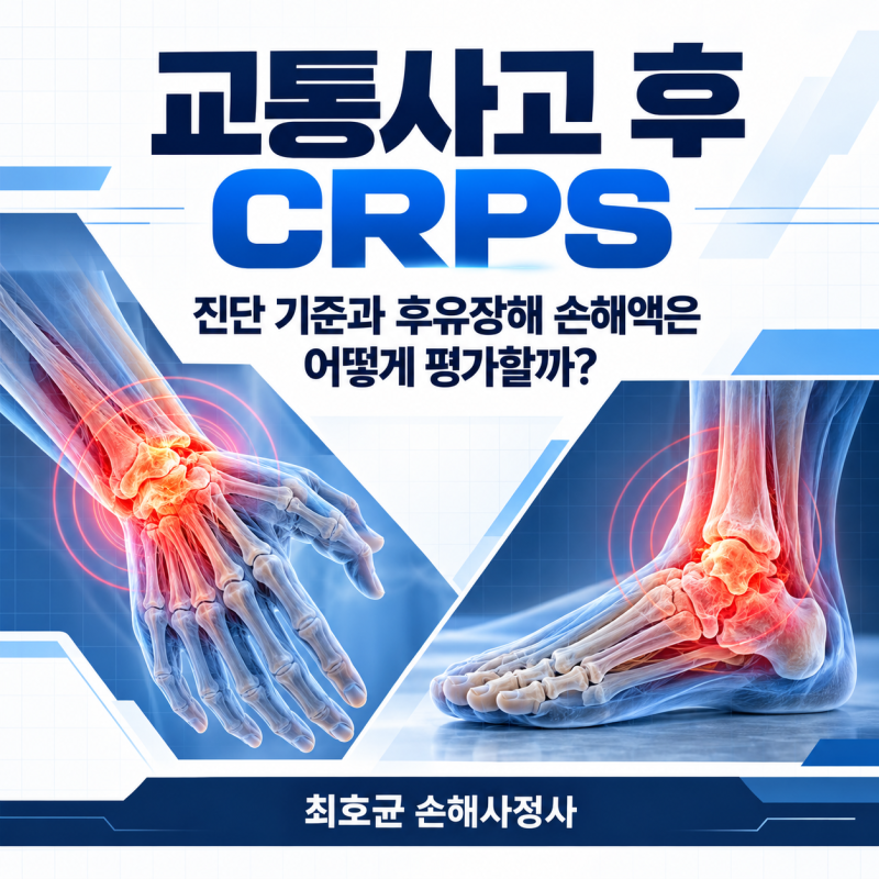 교통사고 후 CRPS, 진단 기준과 후유장해 손해액은 어떻게 평가할까?