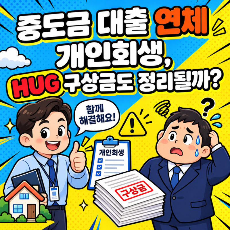 중도금 대출 연체 개인회생, HUG 구상금도 정리될까