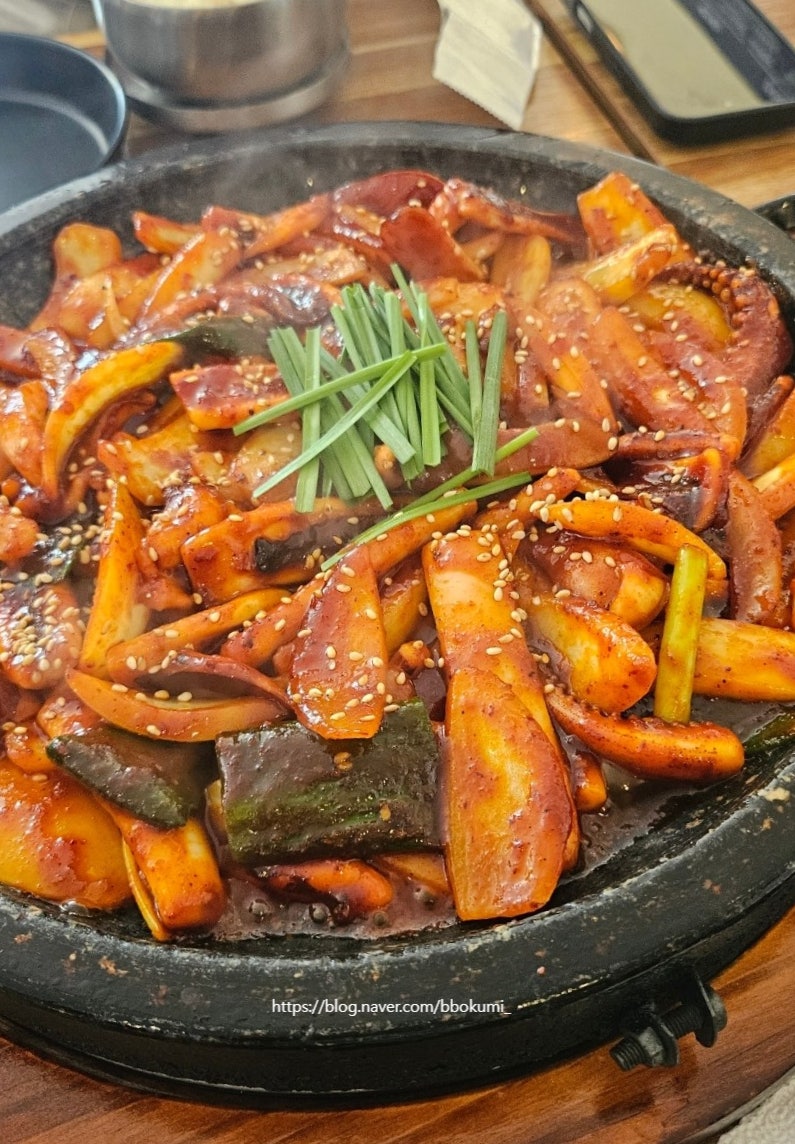 세종 고운동 맛집 해탄 달달한 돌판 오징어볶음 점심특선 굿