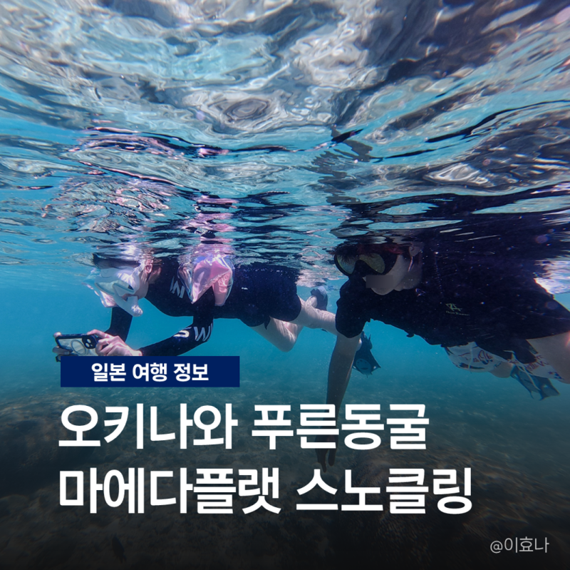 오키나와 마에다플랫, 푸른동굴 투어 스노쿨링 업체 아오노도쿠츠야