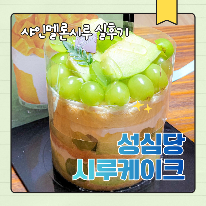 성심당 DCC점 시루케이크 후기｜샤인멜론시루 43,000원, 무화과롤까지 직접 먹어본 리얼 후기