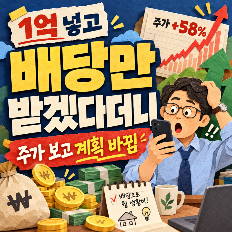 1억 배당주 투자하면 월 50만원? KT&G로 계산해보니 달랐습니다