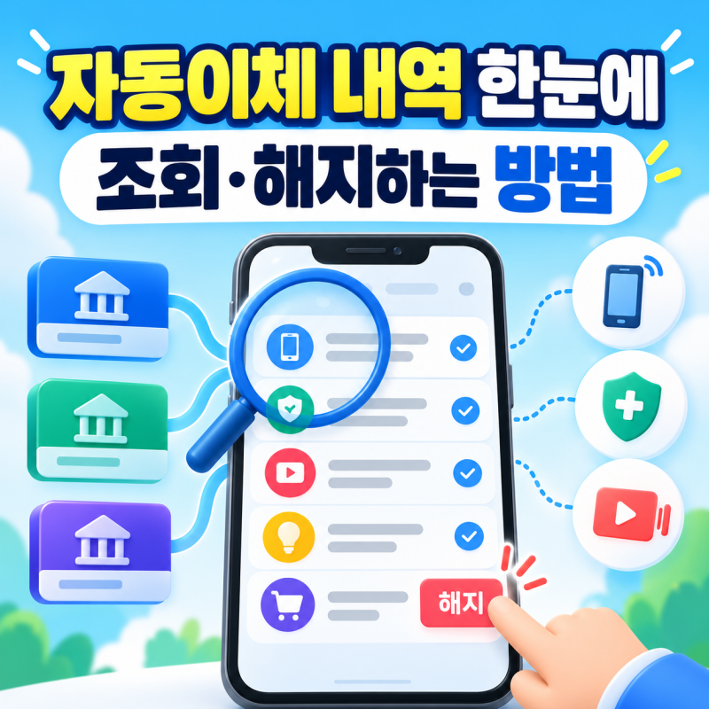 오래된 자동이체 정리하기｜페이인포 조회·변경 방법