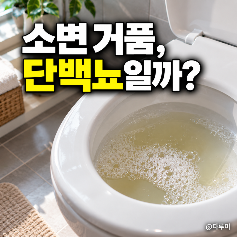“소변 거품 원인, 단백뇨 때문일까..?”물 내려도 거품이 남는다면 확인할 것