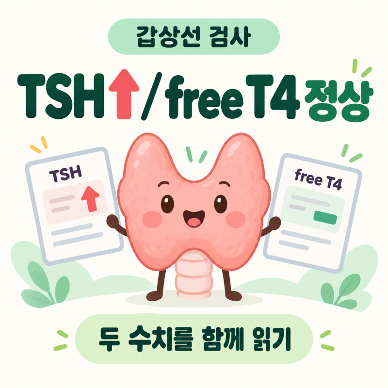 TSH는 높은데 free T4는 정상이라면? 갑상선 검사 함께 읽기