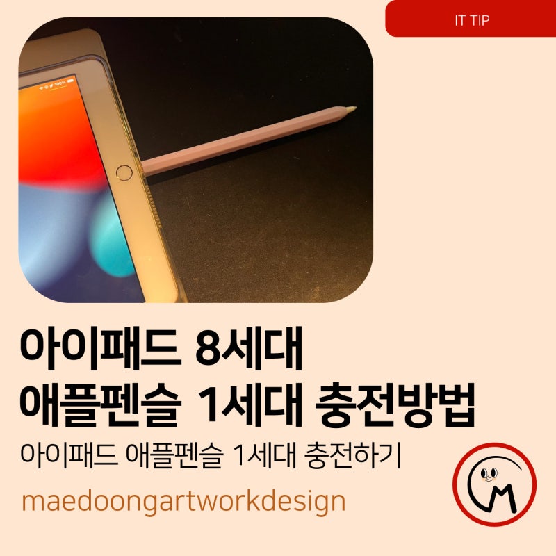 여전히 잘 사용 중인 아이패드 8세대 l 애플 펜슬 1세대 충전 방법