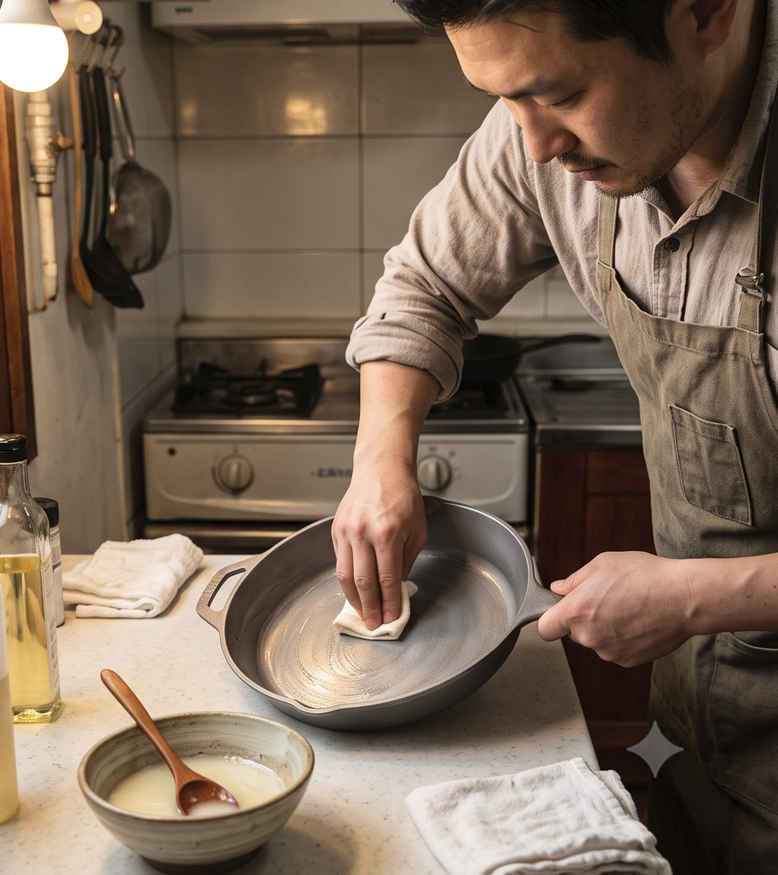 카니보어 다이어트 필수템! 무쇠 후라이팬 길들이기부터 완벽한 고기 굽기 & 세척법 총정리(....