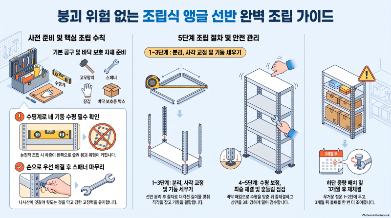 철제선반조립식앵글 해결 방법