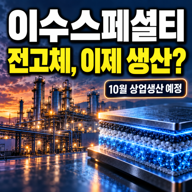 이수스페셜티케미컬 주가 전망, 전고체 ‘기대’에서 ‘생산’으로 바뀐다