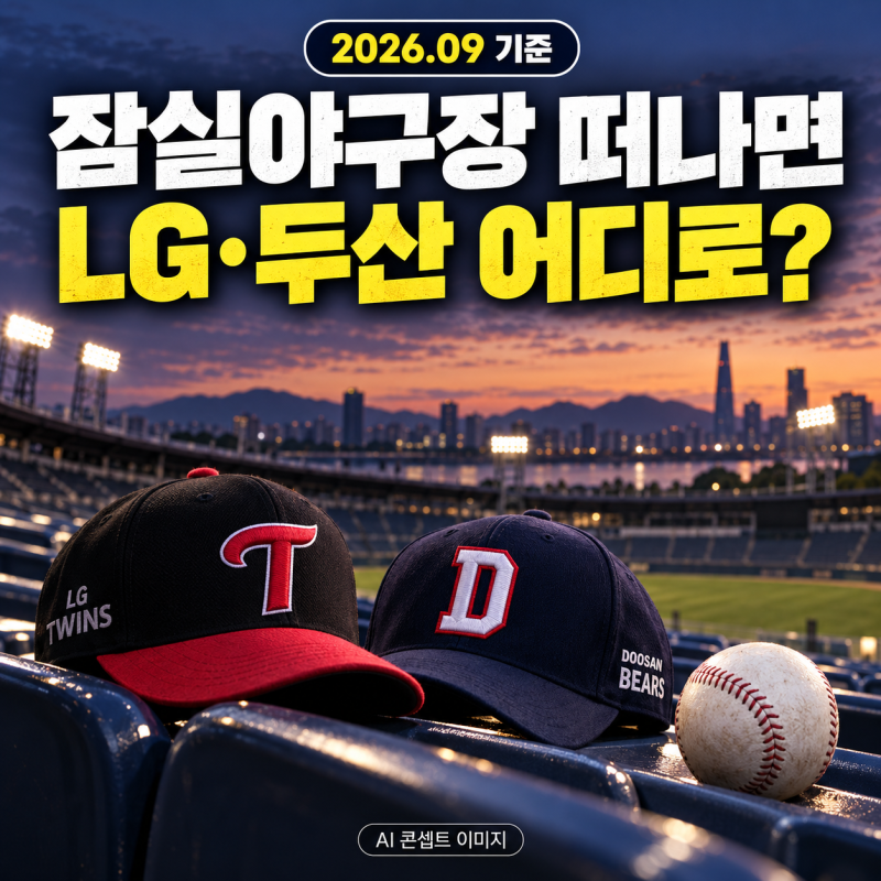 잠실야구장 떠나면 LG·두산은 어디로? ⚾ 2027 대체 홈구장·새 잠실 돔구장 총정리