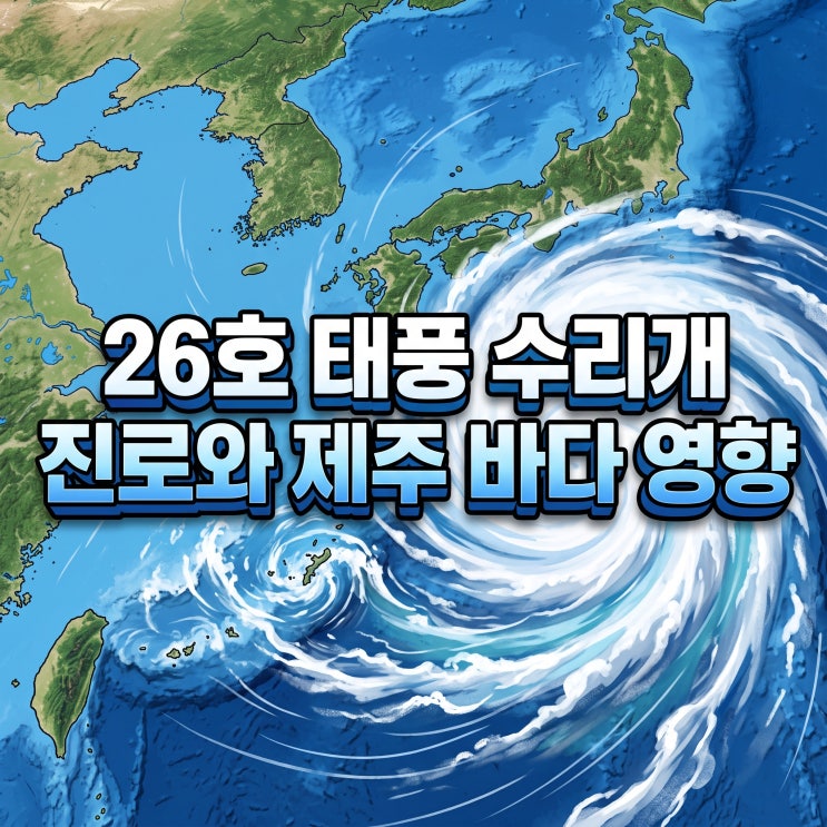 26호 <b>태풍</b> 수리개 도쿄 앞바다 향하는데 제주 바다 비상인 이유