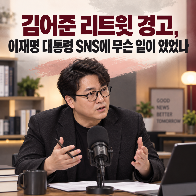 김어준 리트윗 경고, 이재명 대통령 SNS에 무슨 일이 있었나