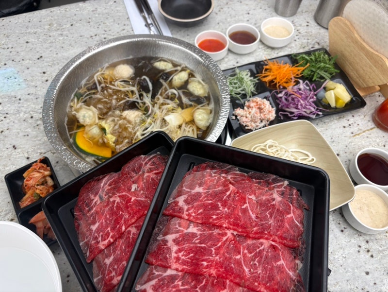 잠실 샤브샤브 무한리필 롯데백화점 맛집 설온