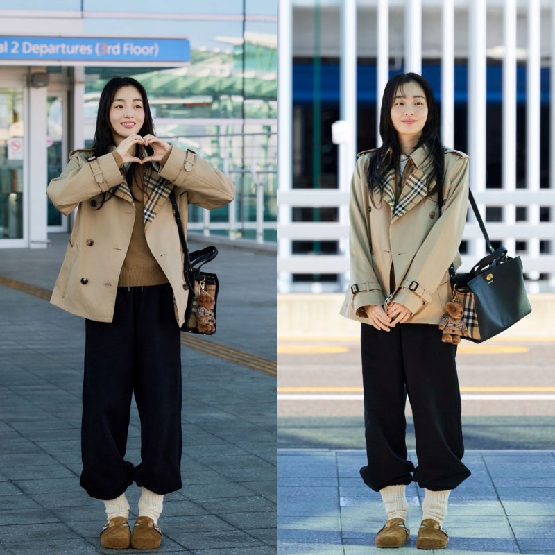 17kg 감량했는데.. 김민하 버버리룩 논란? “사복은 예뻤는데 공항패션은..“