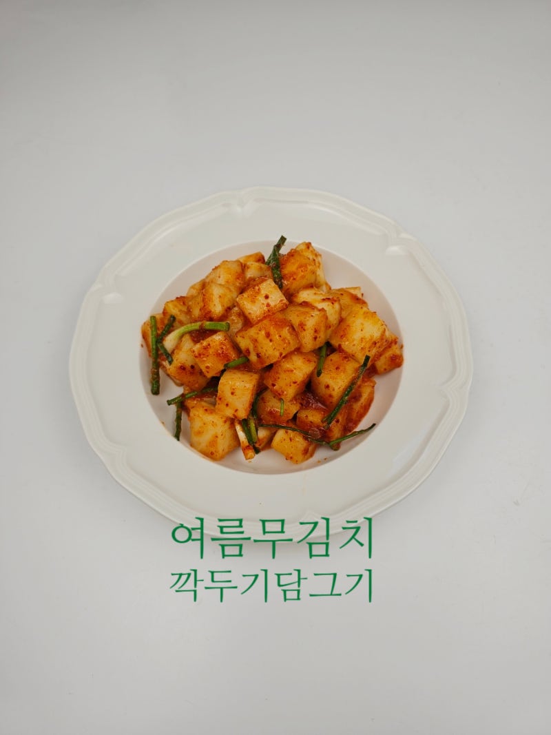 무김치 깍두기 만들기 레시피 여름 깍두기 담그기 담그는 법