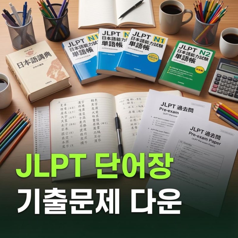 jlpt n3 n4 단어장 한자 암기법 및 기출문제 다운