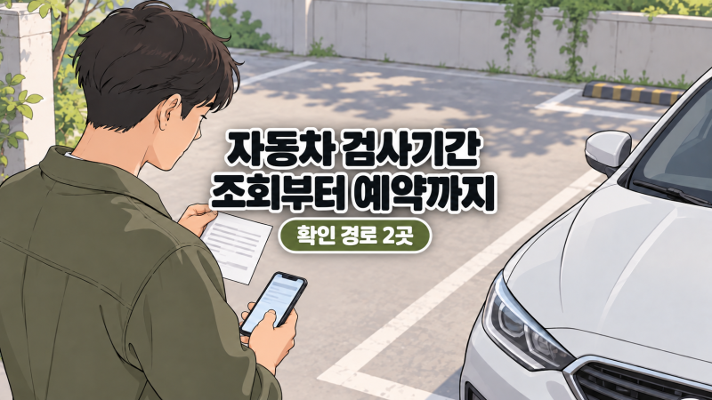 자동차 검사기간 조회, 만료일 확인부터 예약까지