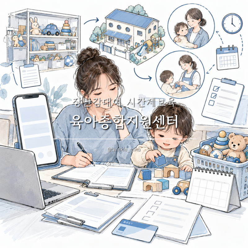 육아종합지원센터 장난감대여 시간제보육 신청 및 이용 방법