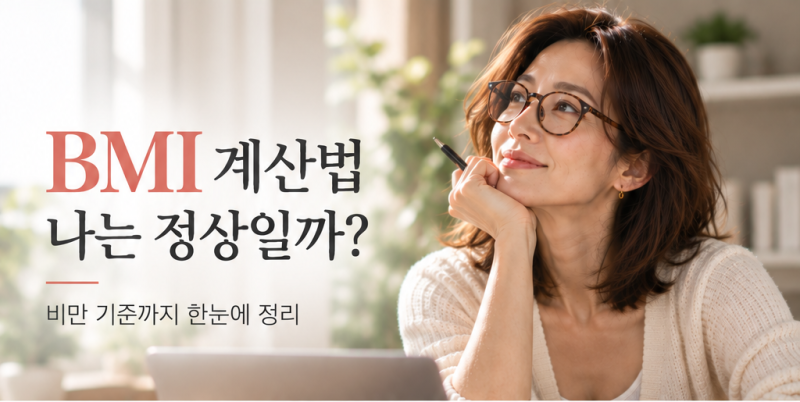 BMI 계산법, 나는 정상일까? 비만 기준까지 한눈에 정리