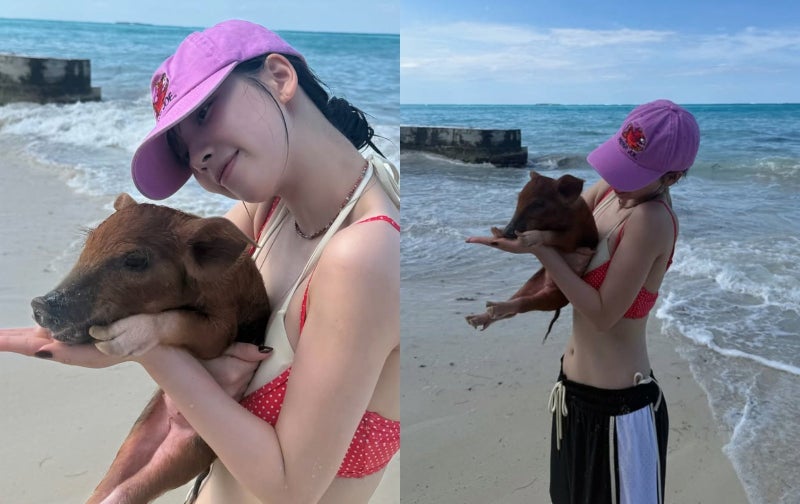 에스파 카리나가 바하마에서 공개한 ‘그 사진’…팬들 발칵 뒤집힌 진짜 이유