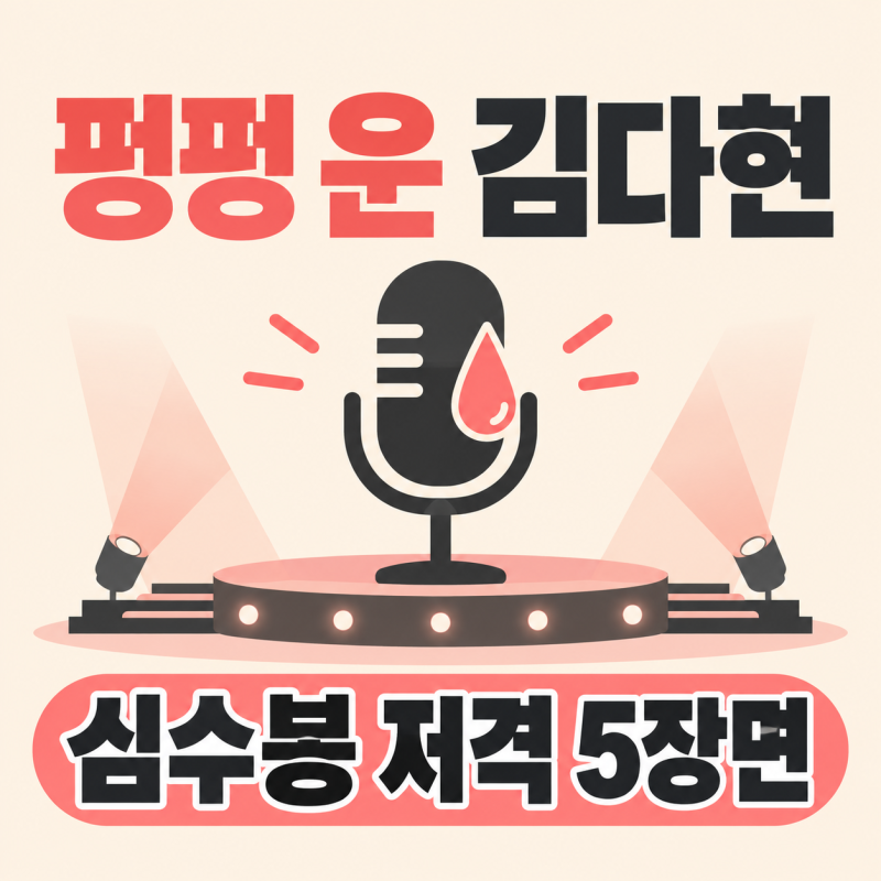 '노래 모르는 아가씨' 심수봉 저격에 펑펑 운 김다현, 하루 만에 사과 나온 5장면