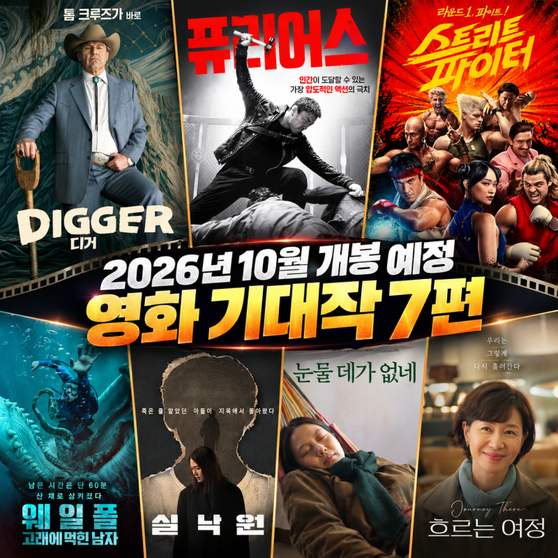 톰 크루즈 신작부터 연상호 신작까지… 2026년 10월 개봉 예정 영화 기대작 7편