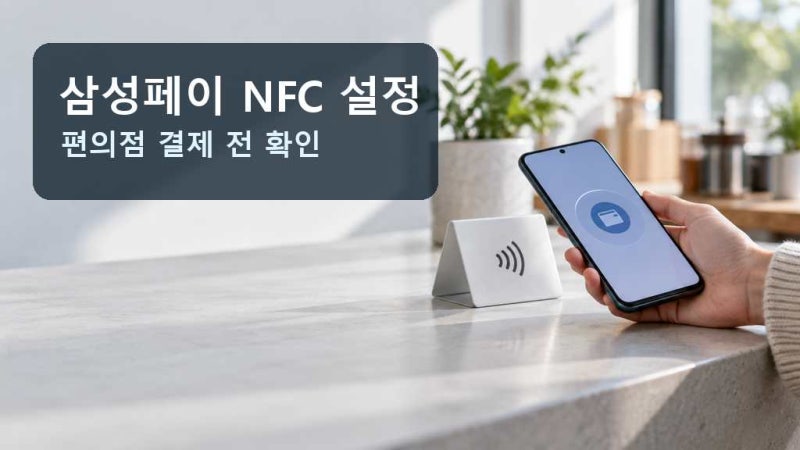 [삼성페이 NFC 설정 방법] 편의점 결제 전에 확인할 5가지