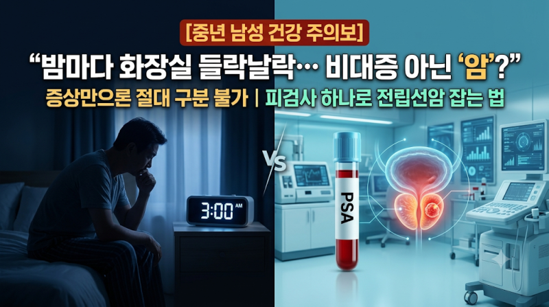 [소변 체크] "단순 노화인 줄 알았는데…" 밤마다 깨는 야간뇨, 전립선비대증 아닌 '전립선암'....