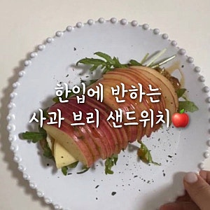 성심당 애플 브리치즈 샌드위치 만들기ㅣ 사과 땅콩버터 다이어트 샌드위치 레시피