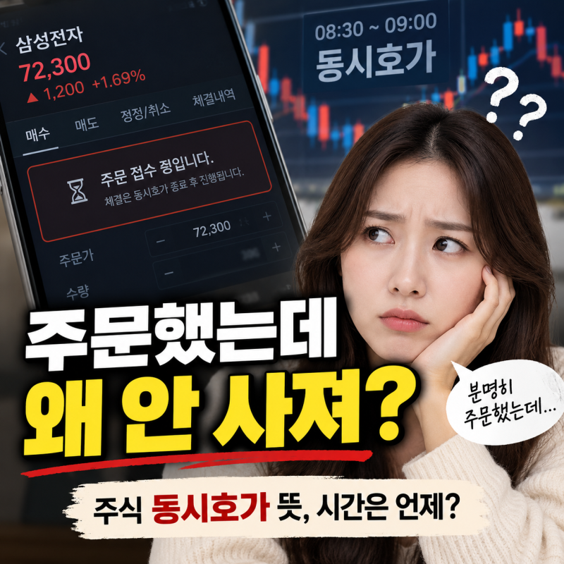 주식 동시호가 뜻, 시간은 언제? 주문했는데 바로 체결 안 되는 이유