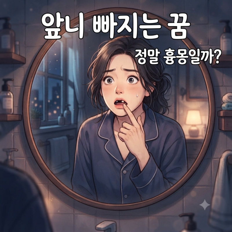 앞니 빠지는 꿈, 정말 흉몽일까?