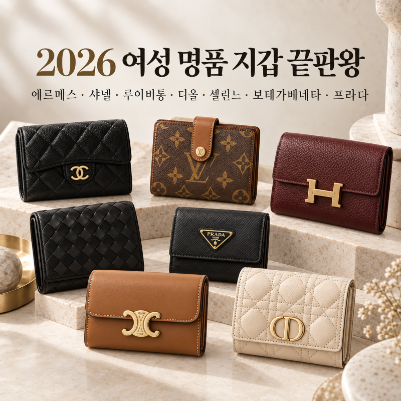 여성 명품 지갑 끝판왕｜샤넬·에르메스·루이비통부터 셀린느까지 완벽 비교