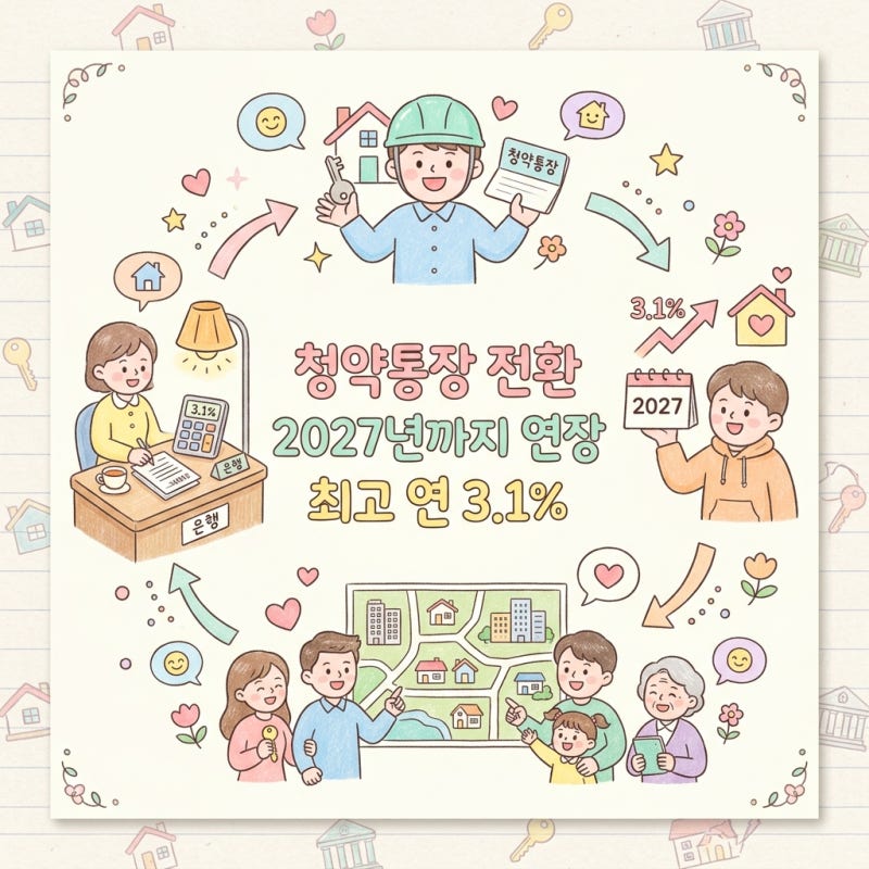 청약통장 전환 2027년 연장 3.1% 혜택