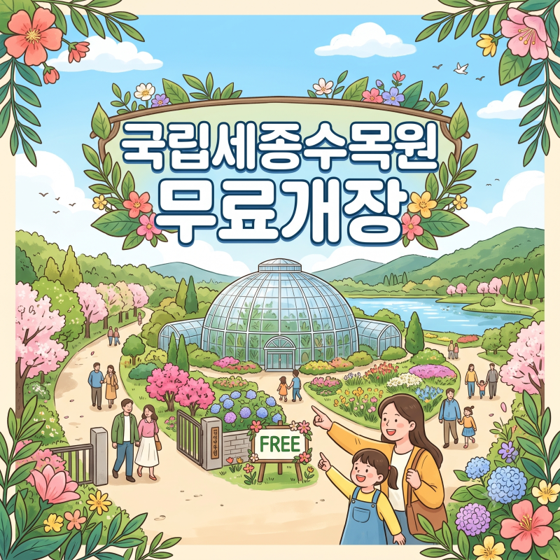 국립세종수목원 무료개장 10월 2~11일｜10월 6일 휴관 이유와 아이와 둘러볼 곳, 야간개장까지 ....