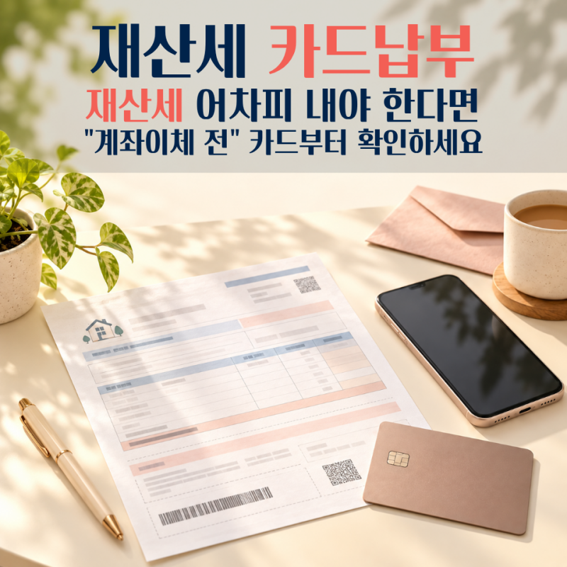 재산세 그냥 계좌이체할 뻔했어요…카드납부 혜택 따져보니