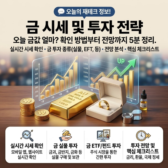 오늘의 금값 확인하는 방법 4가지와 금시세 전망 총정리 (9월 29일 기준)