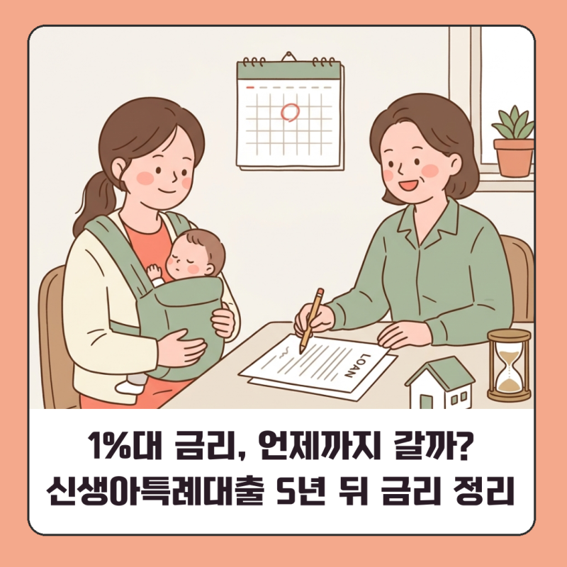 신생아특례대출 우대금리 최대 0.5%p, 5년 뒤 금리 이렇게 바뀌어요
