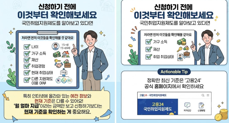 국민취업지원제도 1유형·2유형 차이｜지원금부터 신청 조건까지 쉽게 정리