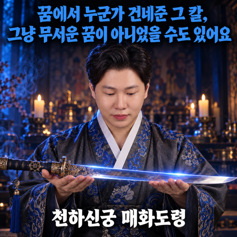 꿈에서 누군가 건네준 그 칼, 그냥 무서운 꿈이 아니었을 수도 있어요 — 천하신궁 매화도령....
