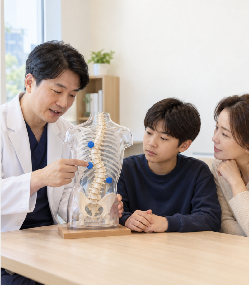 [성장기 척추측만증 가이드 ⑦] 척추측만증 보조기는 어떤 원리로 만곡의 진행을 막을까요?