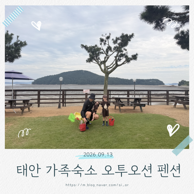 Taean Family Accommodation Recommendation: O2 Ocean Pension for Tidal Flat Experience, Fishing, and BBQ