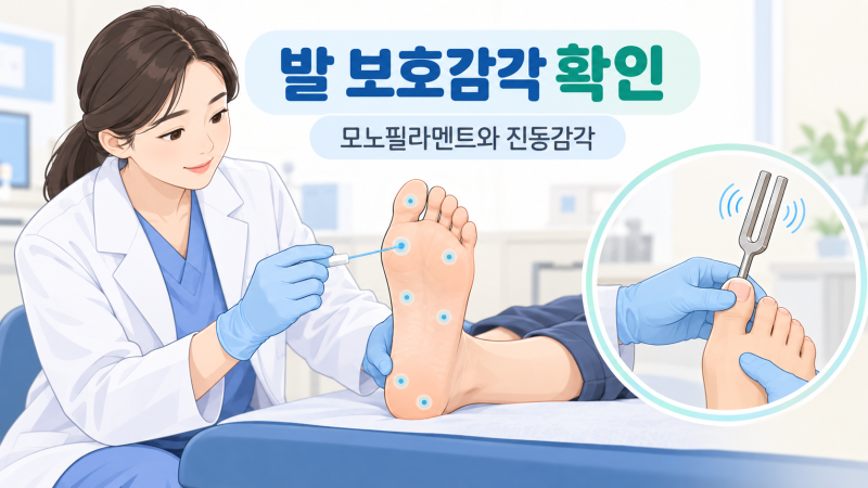 발끝 저림이 계속될 때 당뇨병성 말초신경병증 검사는 어떻게 진행할까요?