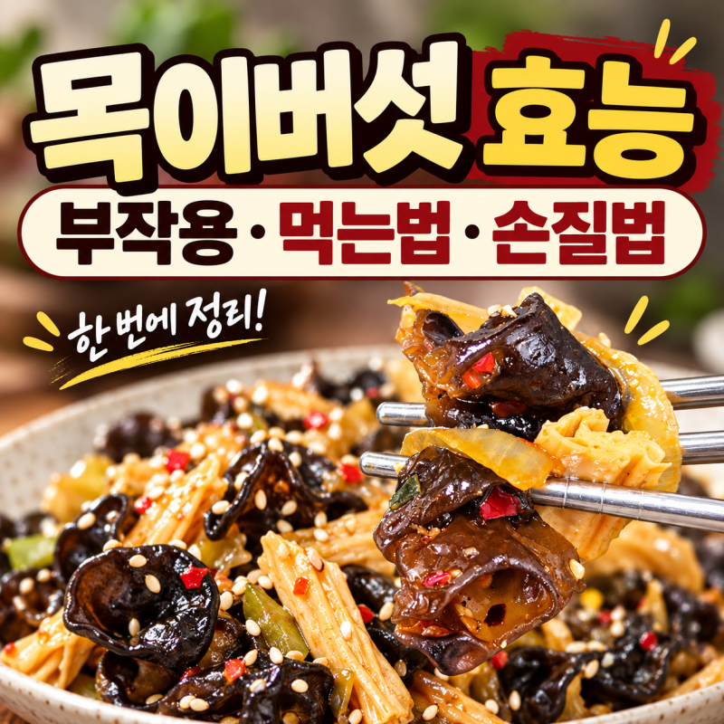 목이버섯 효능과 부작용｜먹는 법, 손질·불리는 방법까지 정리