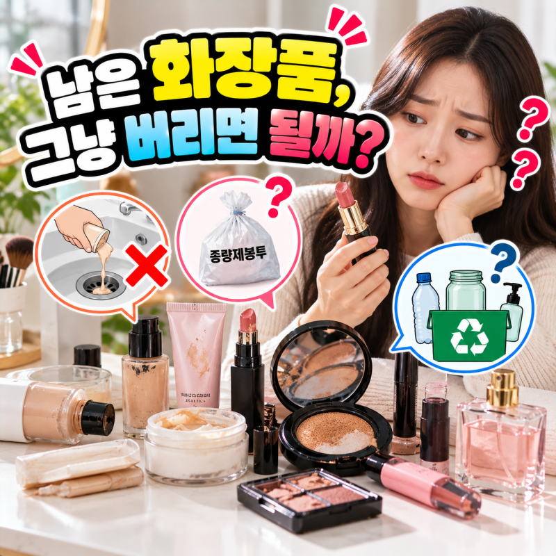 화장품 버리는 법, 내용물 남은 화장품·립스틱·쿠션·향수 버리기
